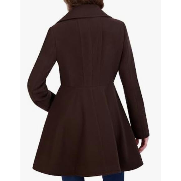 Laundry by Shelli Segal double-breasted wool-blend skirted coat - Picture 2 of 4